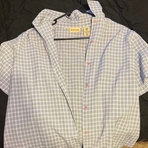 Brooks Brothers Light Blue Checkered Men's Shirt